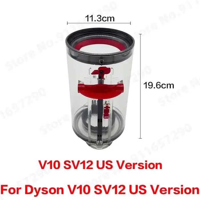 Pièces de rechange pour aspirateur Dyson, V10 SV12, cyclone, animal absolu, grand, long bac transpar