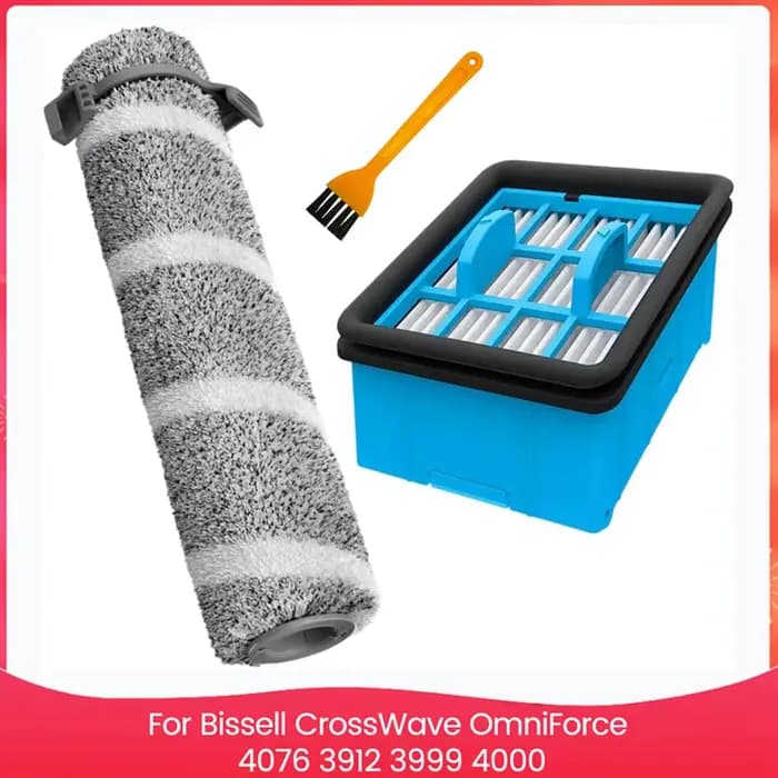 Kit de rouleau de brosse et filtre HEPA pour Bissell Crosswave Omniforce 4076 3912 3999 4000, Kit de