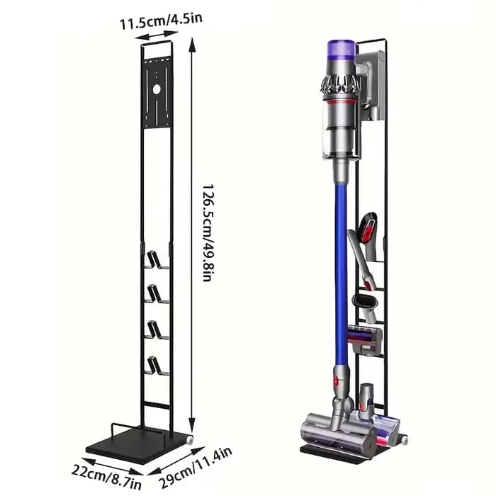 Support d'aspirateur Compatible avec Dyson V15 V11 V10 V8 V7 V6, support métallique à Base lourde po