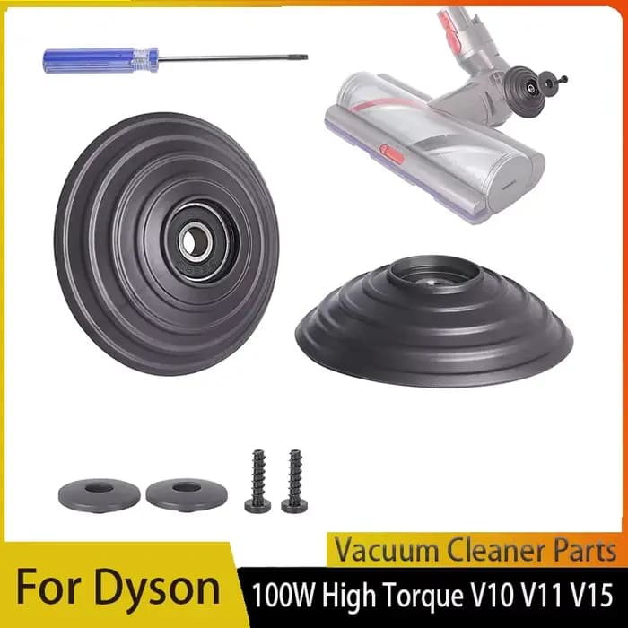 Roue à billes pour aspirateur Dyson V10 V11 V15, 100W, tête de nettoyage à couple élevé, roues à bil