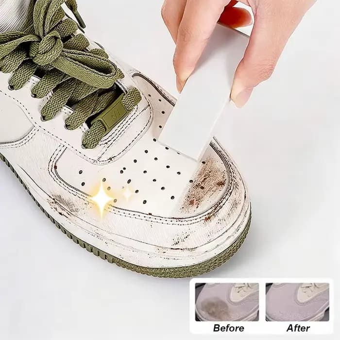 Gomme Nettoyante pour Chaussures en Daim et Baskets, Soin des Chaussures en Cuir Mat, Revitalisant e