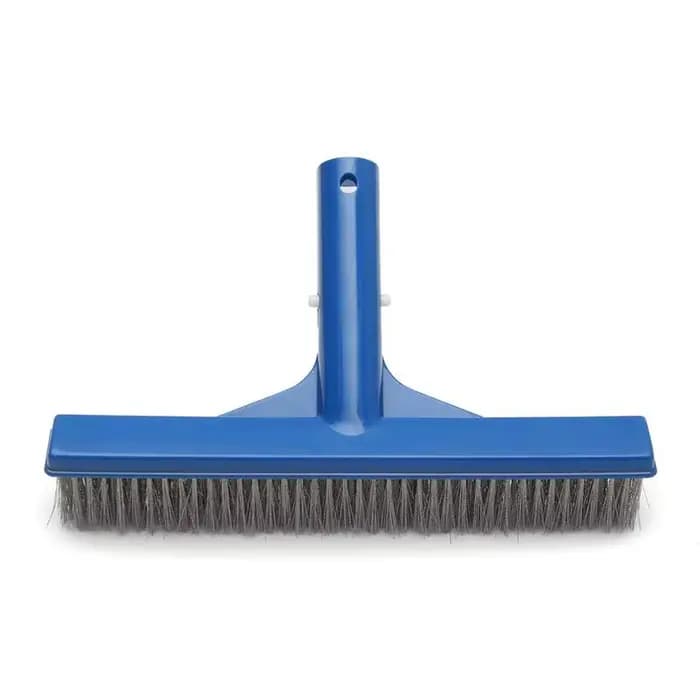 Brosse à algues en acier inoxydable durable de 10 pouces pour le nettoyage des piscines, spas et fon