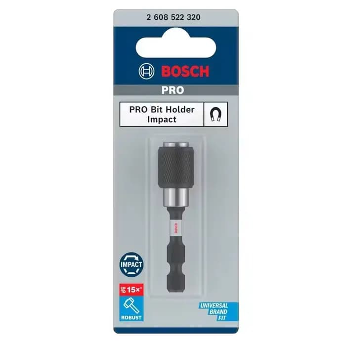 Barre d'extension pour porte-embouts Bosch PRO Impact, adaptateur à tige hexagonale à dégagement rap