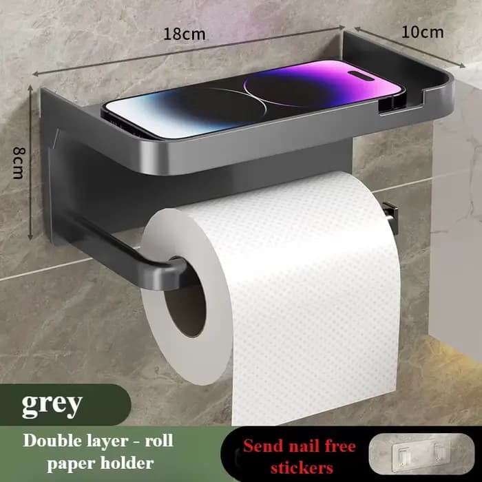 Porte-papier hygiénique facile à installer, 1 pièce, organisateur mural, sans poinçon, rouleau, acce