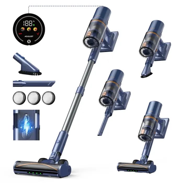 Aspirateur Sans Fil Laresar V11 - 75000PA Puissance Ultra, 90 Min Autonomie, 650W Moteur, Batterie A