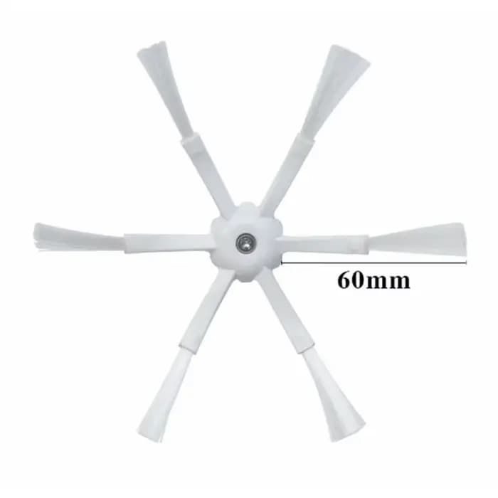 Brosse latérale à 6 bras pour aspirateur robot Xiaomi/Roborock S50 S51 S55