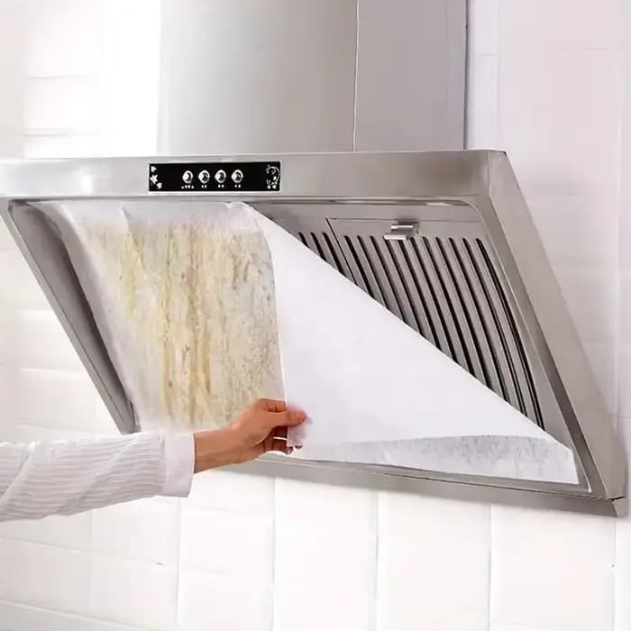 12 pièces de filtres à huile jetables en papier non-tissé pour hotte de cuisine