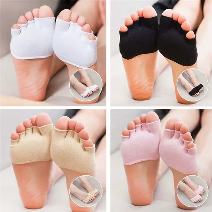 1 paire d'outils de soins des pieds, coussinets souples, correcteur d'orteils, couverture des orteils, chaussettes à cinq doigts, protection des manches d'oignon