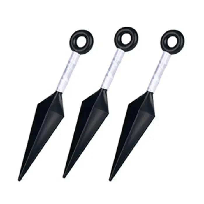 En stock – Accessoires de cosplay Naruto Shippuden Kunai, accessoires de collection en plastique pour le front, fléchettes de ninja, modèle de jouet, cadeau