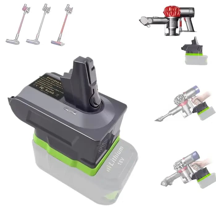 Adaptateur de batterie pour aspirateur Ryobi