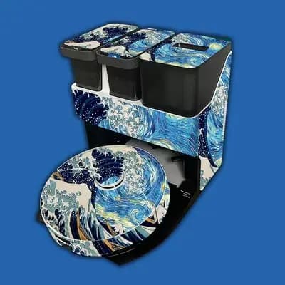 Autocollant de dessin animé mignon pour aspirateur robot Roborock S7 MaxV Ultra