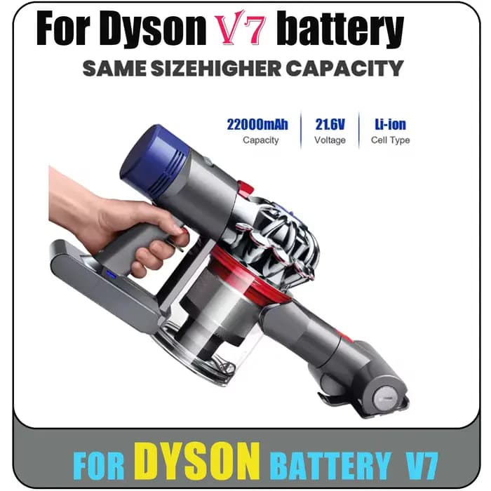 Batterie rechargeable Li-lon 21.6V 28000mAh pour aspirateur Dyson V7