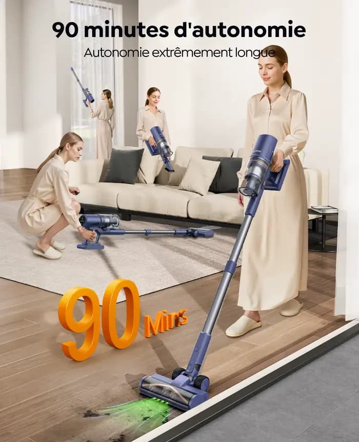 Aspirateur Sans Fil Laresar V11 - 75000PA Puissance Ultra