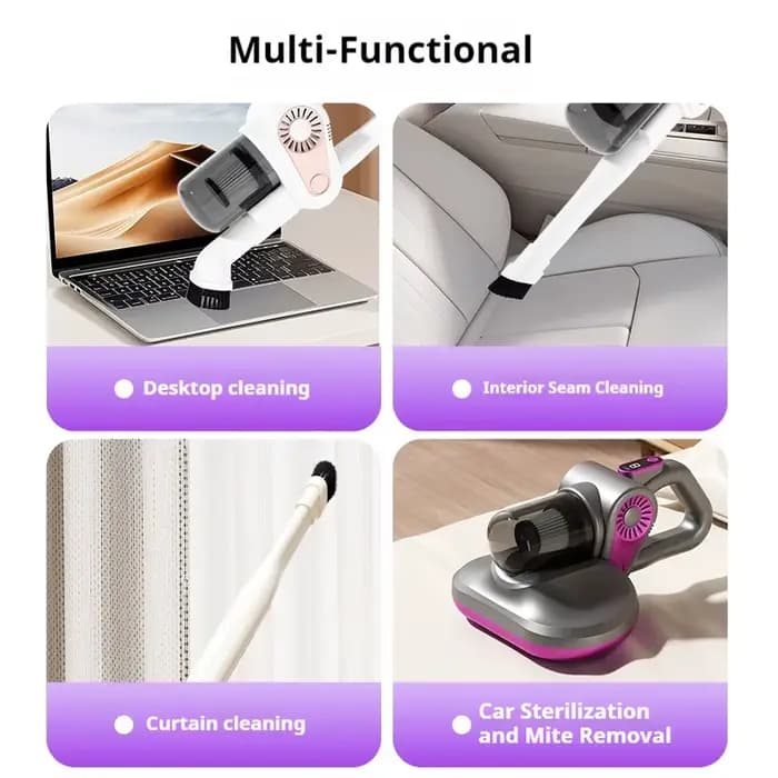 Aspirateur sans fil 4 en 1, aspirateur à bâton, moteur 40000 tr/min, têtes interchangeables, nettoyeur de tapis et de poils d'animaux pour la maison