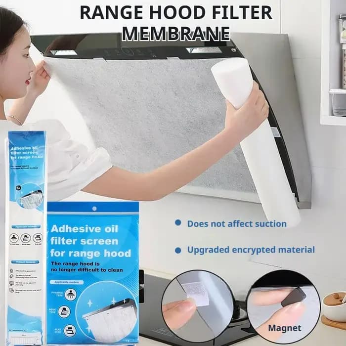 1/12 pièces Filtre à huile jetable en papier non-tissé pour hotte de cuisine