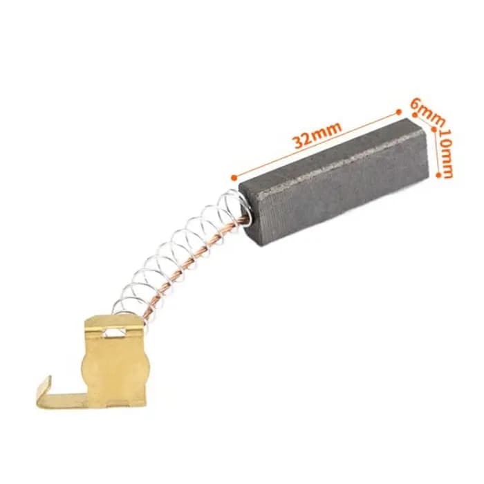 Durable 4 pièces de haute qualité adapté pour QW12T-608 6*10*32mm brosse en carbone aspirateur