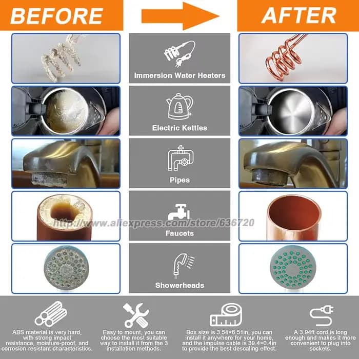 Solution de détartrant d'eau électronique capacitif pour toute la maison