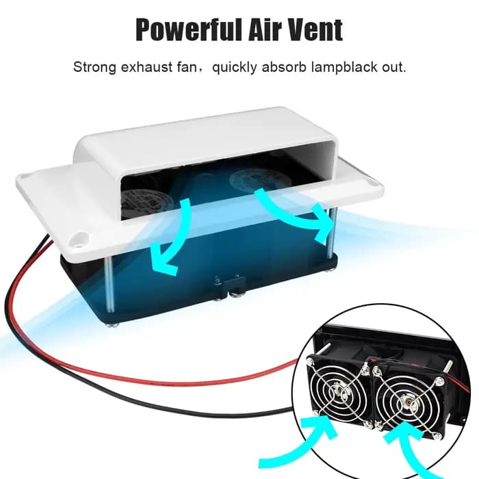 12V 25W caravane côté évent Ventilation ventilateurs d'échappement Kit de sortie accessoires de voiture pour