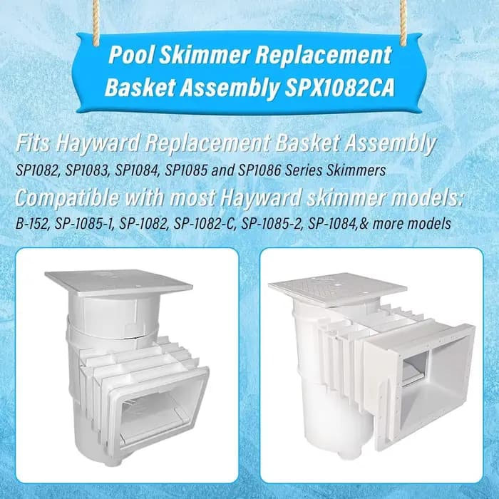 Panier de skimmer pour éliminer les feuilles, panier filtrant pour piscine, pour l'élimination des feuilles et des débris des spas