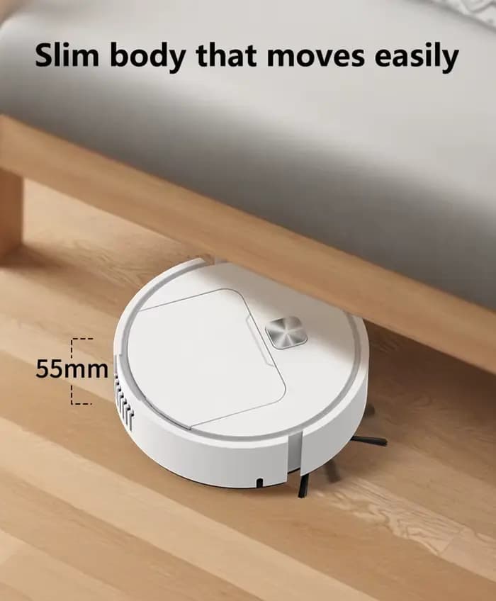 Mini robot de nettoyage intelligent silencieux trois-en-un multifonctionnel aspirateur balayeuse serpillière brosse 2025