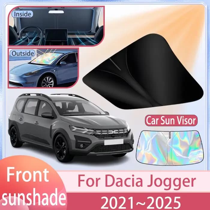 Pare-soleil de pare-brise avant de voiture pour Dacia Jogger 2021 ~ 2025 2024 2023 2022, couverture de pare-soleil, accessoires de Protection Anti UV