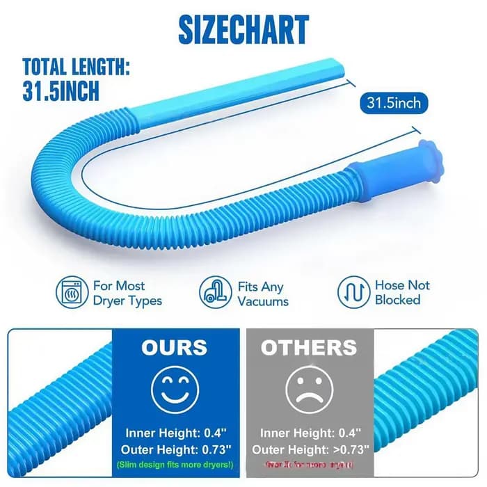 Kit de nettoyage pour tuyau d'aération d'aspirateur