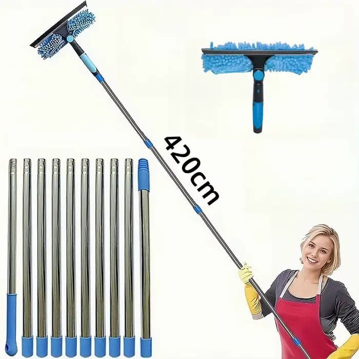 Kit de nettoyage de vitres étendu 2 en 1