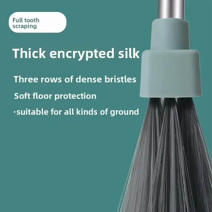 Ensemble de balais pour usage domestique avec trois pièces : brosse rotative