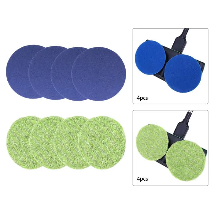 Tampons de vadrouille ronds de 6
