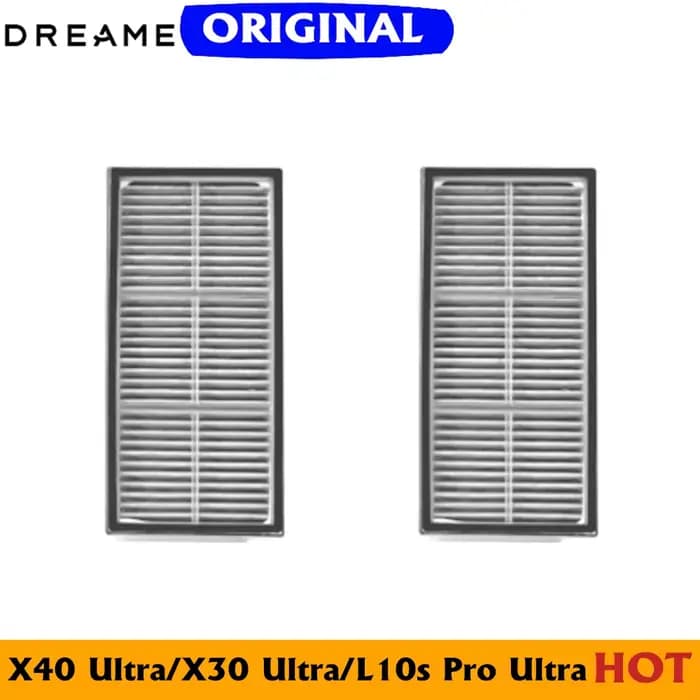 Filtre HEPA antibactérien chauffant d'origine pour aspirateur robot Dreame Bot X30 Ultra X30 Pro X40/L40 Ultra/L10s