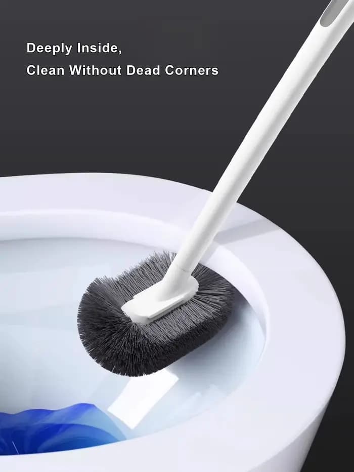 Brosse de toilette domestique sans coins morts