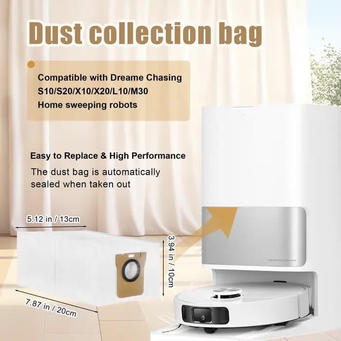 Sac à poussière pour aspirateur Robot Xiaomi X20 Plus X20 Max X20 Pro X10 + S10 + S20 + pour Dreame L10s Ultra L20