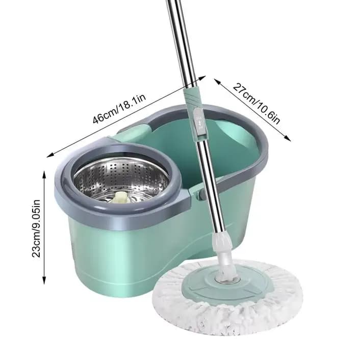 Serpillière automatique avec seau et brosse rotative