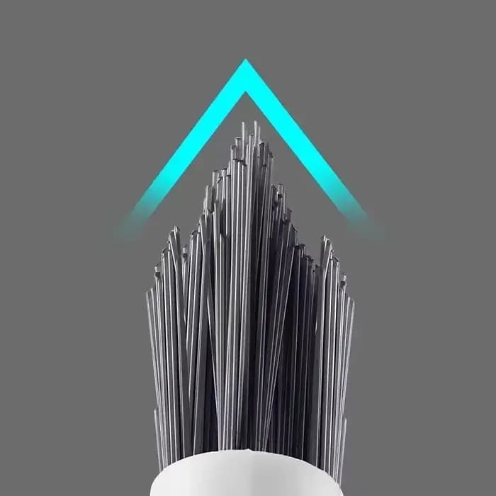 Brosse rotative robuste pour les coins et les interstices des murs