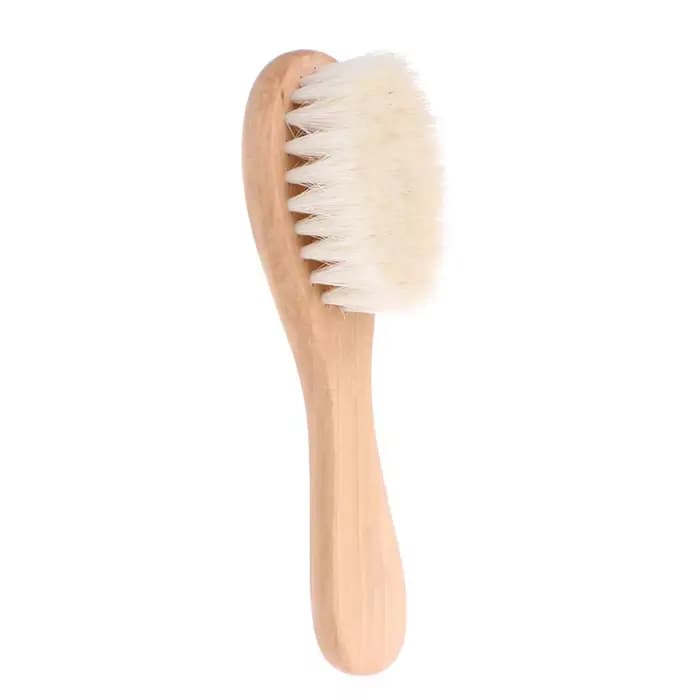 Brosse à manche en bois pour bébé