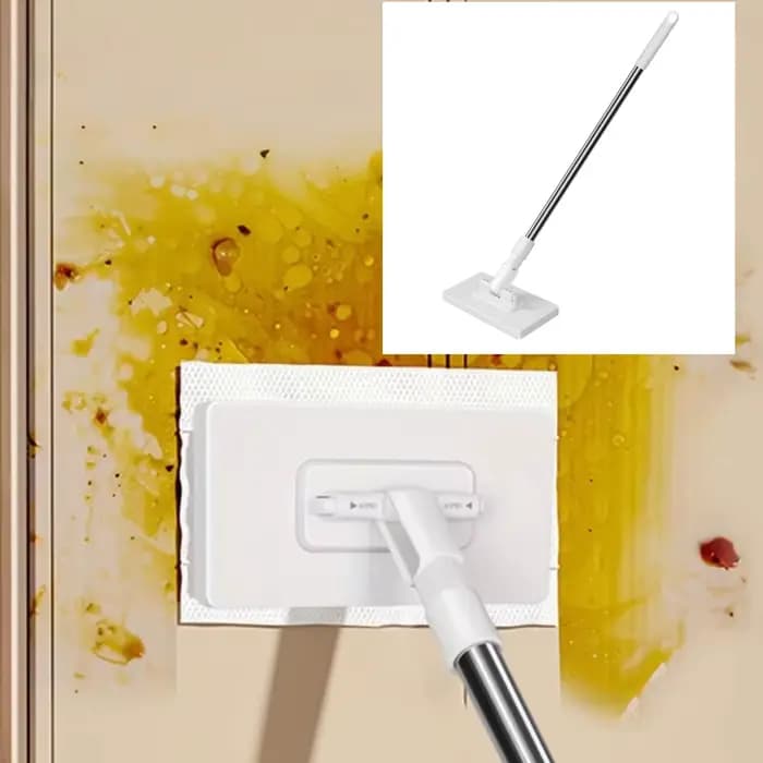 Serpillère plate compatible avec les chiffons de nettoyage standard pour cuisine