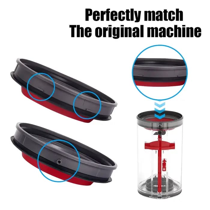 Pour Dyson V6 V7 V8 V10 V11 V12 V15 joint serré bague d'étanchéité couvercle de Base bac à poussière tasse