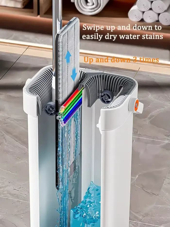 Joybos 40 cm grande vadrouille de lavage avec seau et presser nettoyage de sol main libre