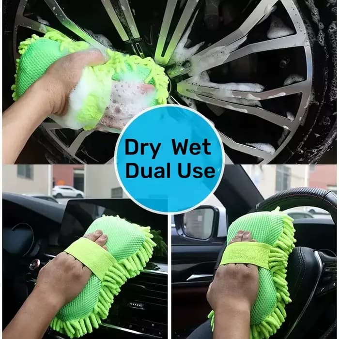 Éponge de lavage de voiture en microfibre
