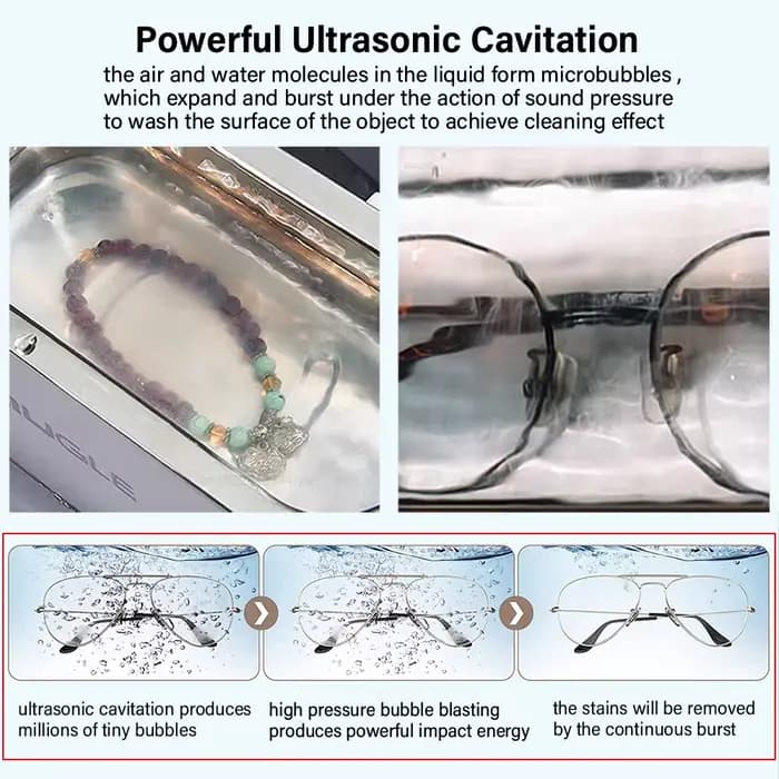 Nettoyeur à ultrasons, machine de nettoyage à ultrasons pour lunettes