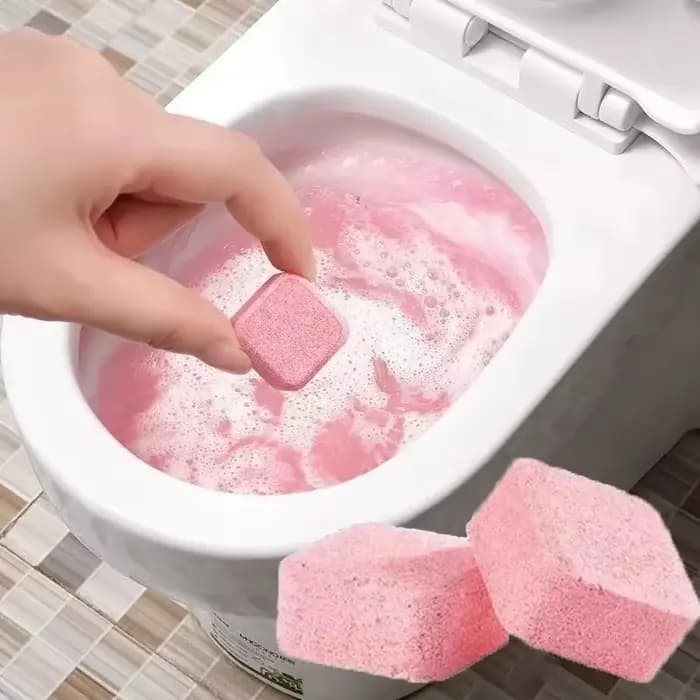 Tablettes effervescentes pour le nettoyage des toilettes