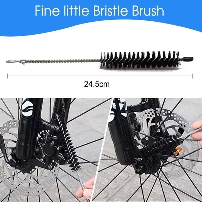 Kit de Nettoyage Portable pour Vélo VTT – Ensemble de Brosses de Nettoyage et Outil de Réparation pour Vélos de Route
