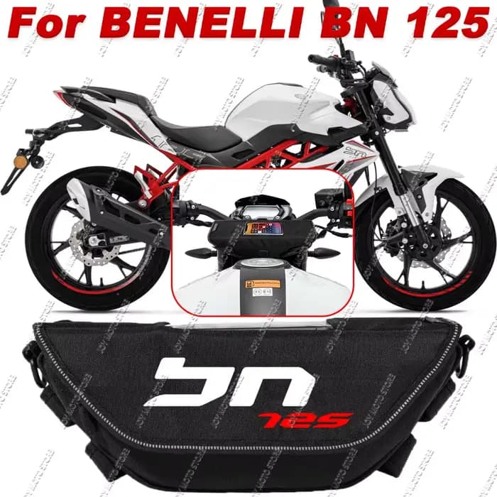 Sac à outils pour moto Benelli BN125, sac de guidon pratique, étanche et anti-poussière, pour les voyages