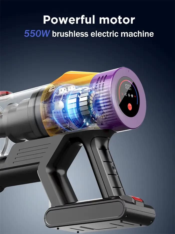 Armo V18 Aspirateur portatif sans fil 50kPa puissance 550w moteur numérique puissant 6 en 1