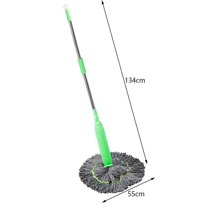 Serpillière avec manche en acier inoxydable antirouille