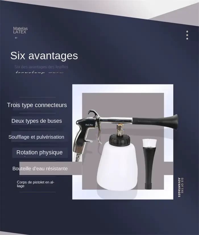 Pistolet de Nettoyage à Sec Haute Pression