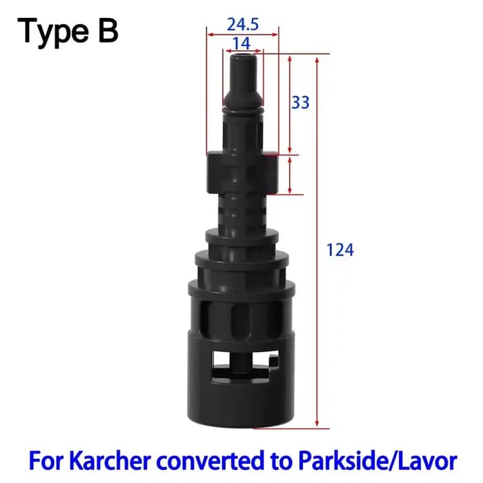 Convertisseur pour Karcher entre Lavor & Parkside