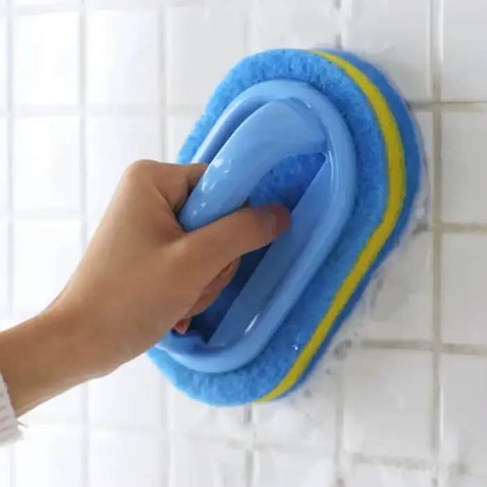 Éponge de nettoyage multifonctionnelle avec poignée pour cuisine