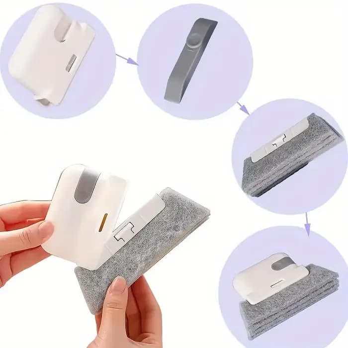 Brosse de nettoyage multifonctionnelle amovible pour fenêtres