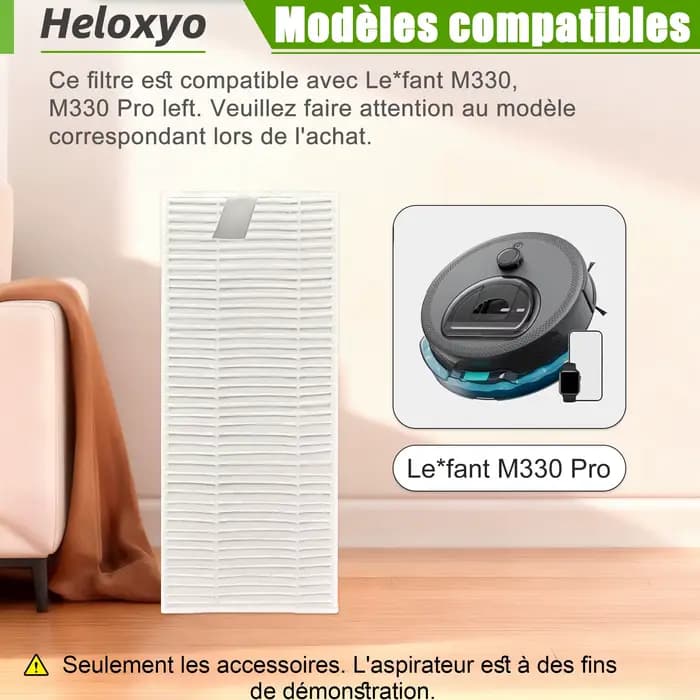Ensemble de filtres pour aspirateur Robot Left pour M330